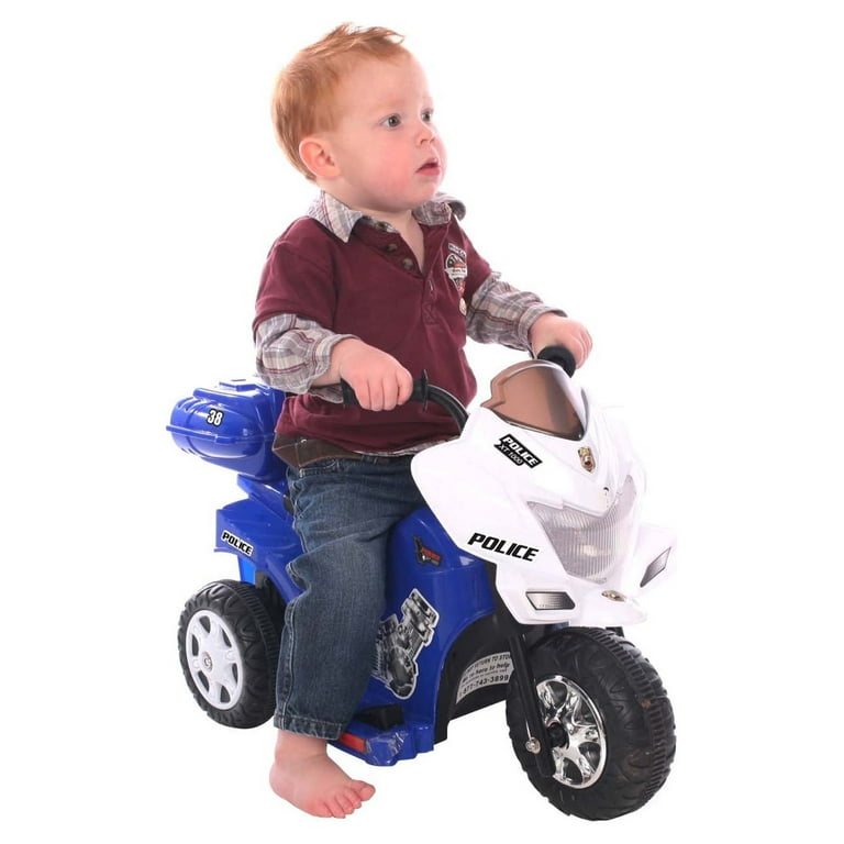 6 volt ride on best sale police motorcycle