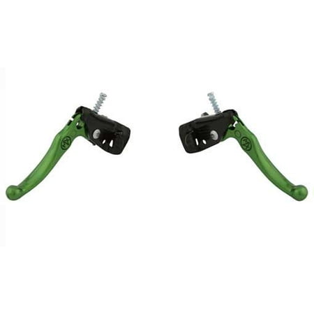 Green MX Alloy Brake Levers Set, 22.2 - 23.8mm Clamp