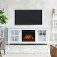 thumbnail image 3 of Real Flame Norwell Solid Wood Steel and Glass Media Electric Fireplace in White, 3 of 16