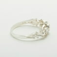 thumbnail image 6 of LBG British Made 10k White Gold Cubic Zirconia Womens Promise Ring - 33 size options - Size 9.5, 6 of 7