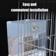 thumbnail image 4 of Alimentador Automático para Aves, con Deflector Ajustable, Diseño Antiderrame, Alta Transparencia, Dispensador de Alimento, Portasemillas con Tamaño de 13.5x10x7.5cm para Jaula de Aves, 4 of 6