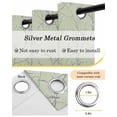 thumbnail image 5 of Sage Green Branches Blackout Curtains 45 Inches Long, Kitchen Black Out Window Treatments, Vintage Art Farmhouse Thermal Insulated Lined Drapes for Small Window with Grommet 42"x45", 5 of 8
