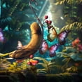 thumbnail image 1 of Hamaca de plátano y mariposa, alimentador de mariposas, soporte para plátanos para mariposas, de mariposas resistente para jardín, balcón al, 1 of 8