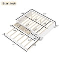 thumbnail image 4 of Bellemave Full Size Platform Bed with Storage Drawers, Wood Full Bed with Trundle, Full Daybed with Drawers for Teens, Adults, White, 4 of 10