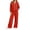 Red, variant on vdgthytj Womens Sweatsuits 2 Piece Set Full Zip Drawstring Hooded Jackets Wide Leg Pants Fall Winter Athleisure Tracksuits(X-Large,White)