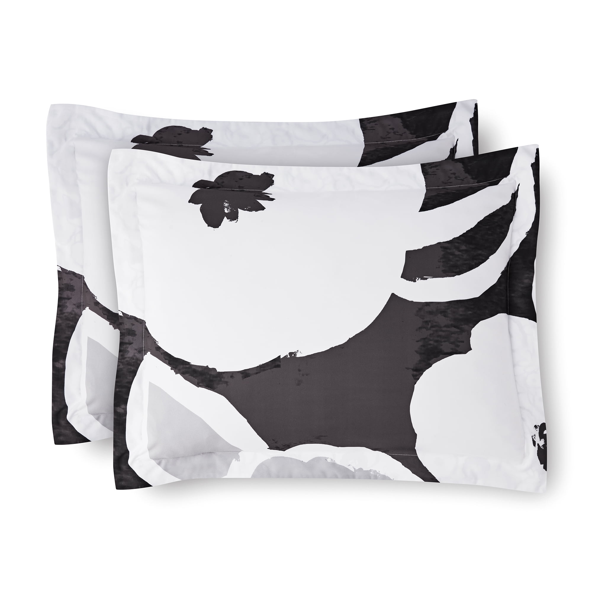 Mainstays 10 Piece Black and White Floral Bed in a Bag Comforter Set with Sheets, King