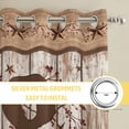 thumbnail image 6 of Vintage Farmhouse Kitchen Curtains Window Panels, Retro Home Text Country Star Wooden Insulated Window Treatment Curtain, Grommet Curtains for Bedroom/Living Room/Bathroom, 2 Piece 42"Wx54"L, 6 of 8