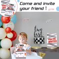 thumbnail image 4 of Two Fast Birthday Party Invitations Cards with Envelopes, 25 Set Of Race Car 2nd Birthday Invitation Cards for Two Year Old Boy Birthday Supplies, 4 of 7