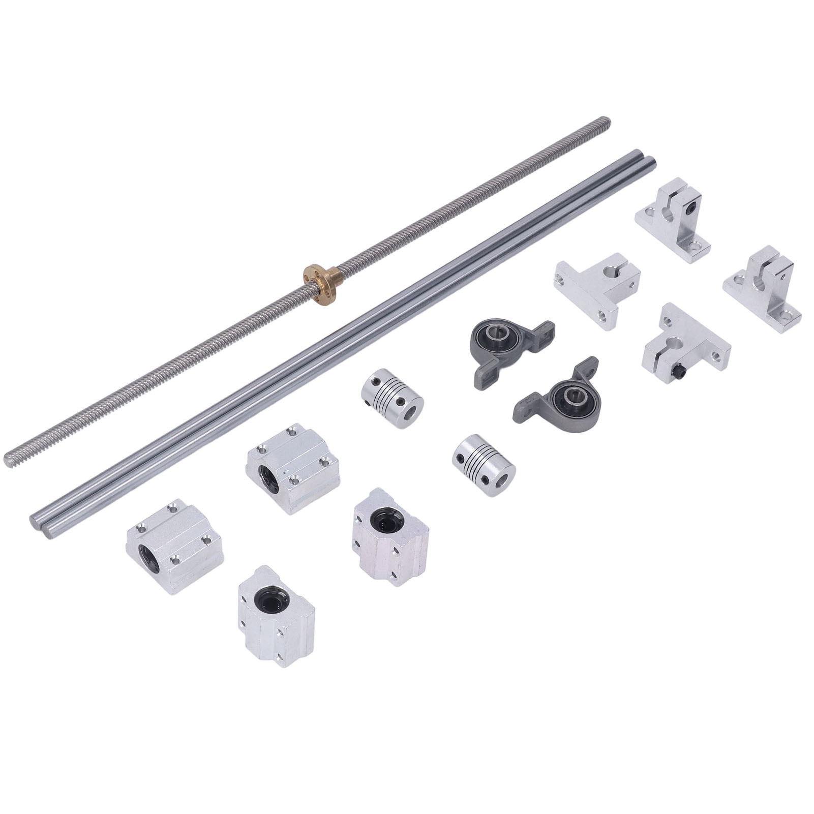 LXW T8 Lead Screw Kit 350mm Horizontal Optical Axes 8mm Double Rail ...