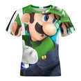 thumbnail image 4 of Luigi's Mansion Unisex T-Shirt for Boys Girls Short Sleeve Sports Top Breathable Blouse 3D Prints Tee Shirts Casual Children Clothing 160CM, 4 of 8