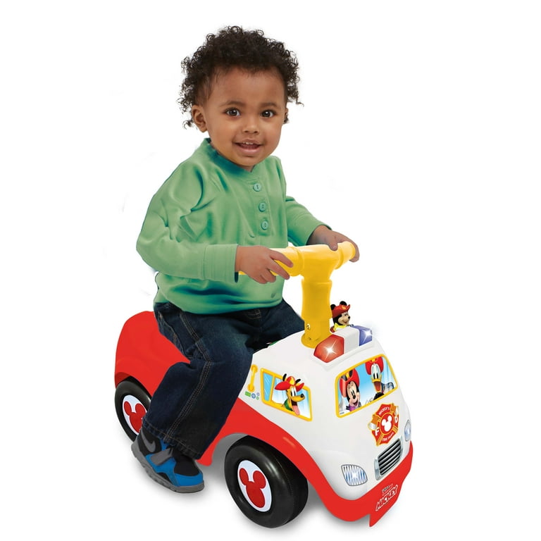Disney Mickey Mouse Fire Engine Activity Ride On with Lights