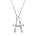 thumbnail image 2 of Delight Jewelry Stainless Steel Psalm 46:10 - Be Still and Know Engraved Cross - I Have Plans for You Engraved Cross Zoey Necklace, 28", 2 of 4