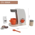 thumbnail image 1 of Pretend Play Kitchen Wood Simulation Toasters Bread Maker Coffee Machine Children Game Toy Early Childhood Educational Toys, 1 of 7