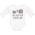 thumbnail image 3 of Inktastic My Pap Pap Grandpa Loves Me Boys or Girls Long Sleeve Baby Bodysuit, 3 of 5