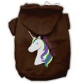 thumbnail image 2 of Mirage Pet Products Polyester & Cotton Unicorns Rock Holiday Dog Hoodie, Brown, L, 2 of 3