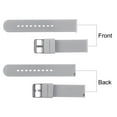 thumbnail image 4 of Uxcell Silicone Watch Band 24mm Rubber Watch Strap with Electroplated Stainless Steel Buckle for Men Women, Light Grey, 4 of 6