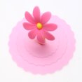 thumbnail image 5 of Tapa de taza Girasol A prueba de polvo Reutilizable Silicona Aislamiento Cubierta Rosa Hugtrwg  Para estrenar, 5 of 5