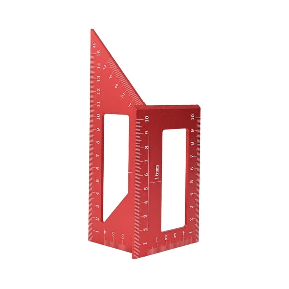 yaaqii T-Type Woodworking Gauge Ruler 45 90 Degree Gauge Rule Carpentry Scribe Mark