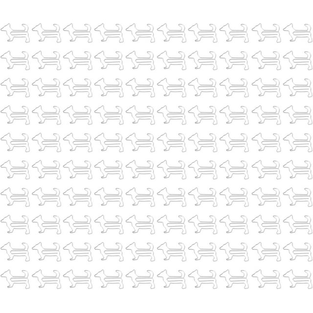 Yazoeia 100 Pcs Paper Clips, Small Paper Clips, Cute Shaped Dog Shape Paper Clips Creatively Cute Plated Metal Bookmark Paper Clips for Document Note Office School Home Desk Organizers CJC912-196001