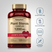 Plant Sterols Complex w/ Beta Sitosterol 1200 mg for Men and Women | 120 Softgels | by Piping Rock