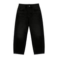thumbnail image 4 of MAOQHI Pants for Womens Casual Wide Leg Jeans Soft Washed Denim Trousers with Flowy Relaxed and High Waist Comfort, 4 of 5
