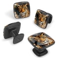 thumbnail image 2 of 4 Pcs Cabinet Handle Drawer Pulls Leopard Knobs with Screws Square Furniture Office Cabinet Knob Decoration, 2 of 7