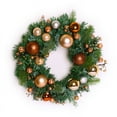 thumbnail image 3 of 40cm Christmas Wreath, Merry Christmas Wreath for Front Door Pine Cone and Berry Decorated Wreath Christmas Decorations A4, 3 of 3
