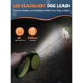 thumbnail image 3 of Retractable Dog Leash with LED Flashlight, Douexio Upgrade 3 in 1 Dog Leash Retractable for Small Medium Dogs Up to 66 lbs, 16ft, Anti-Slip Handle, 3 of 6