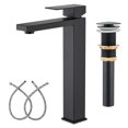 thumbnail image 1 of AVSIILE Matte Black Vessel Sink Faucet, 1 Hole Single Handle Tall Bathroom Vanity Faucets, Modern Utility Rv Laundry Bath Restroo, 1 of 9