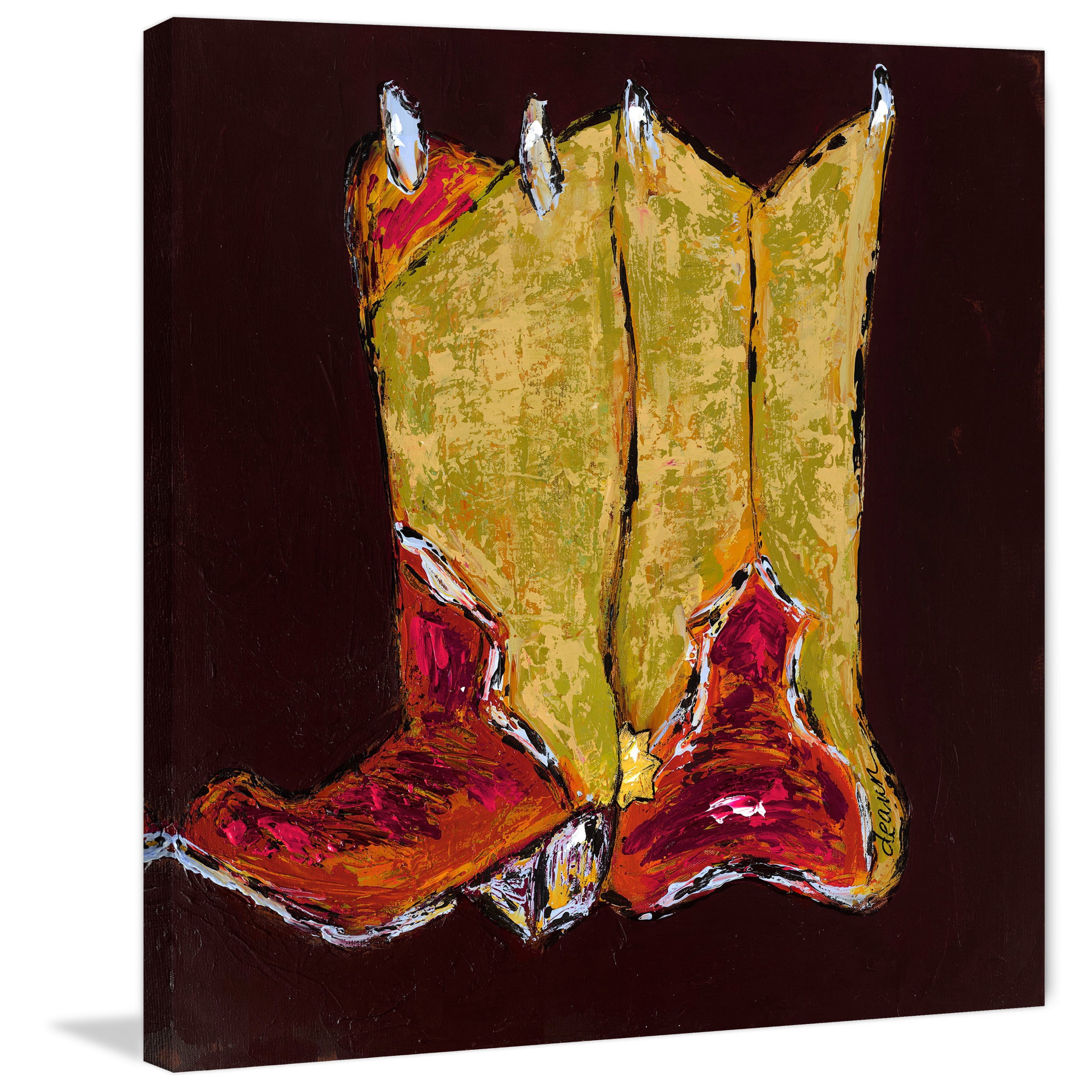 Marmont Hill "Kickin It I" Painting Print on Wrapped Canvas