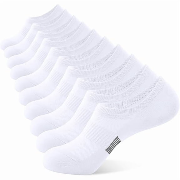 Eryueer No Show Socks Womens Low Cut Non Slip Athletic Cotton Invisible Women Sock 5 Pairs