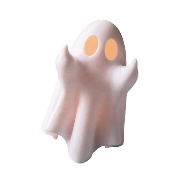 Estatua de pequeño fantasma BLESIY decoración de escritorio con luz resina