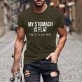thumbnail image 2 of Afuyipoi Men's T-shirts,Relaxed Casual Crew Neck Summer Graphic Tees Army Green XL, 2 of 6