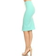 thumbnail image 2 of Women's Casual Solid Color Office Wear Pencil Skirt, 2 of 4