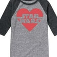 thumbnail image 3 of Star Wars - Valentine Heart Logo - Toddler And Youth Raglan, 3 of 5