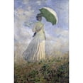 thumbnail image 3 of Monet, Claude 11x14 Black Modern Framed Museum Art Print Titled - Woman with a Parasol Turned to the Right, 3 of 5