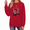 Red, variant on Witch Skeleton Halloween Graphic Sweatshirt All Men Are Cremated Equal Retro Print Top Crewneck Pullover