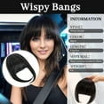 thumbnail image 2 of Transemion Fiber Air Bangs DIY Hairstyle With Easy To Wear Fake Fringe Suitable For Many Occasions Clip-On 1Set, 2 of 6