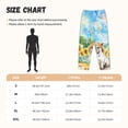 thumbnail image 4 of Lsque French Bulldog Sunflowers Bubbles Print Women's Pajama Pants, Lounge Pant - Comfortable Home Wear,Elastic Waistband, Stylish Design-Large, 4 of 9