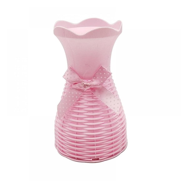 BINGLI Plastic Vase Flower Vase Minimalism Style Bud Vase for Modern Table Shelf Home Decor, Vintage Vase Unbreakable Vase Plastics Vase for Rustic Wedding Decorations, Home Table Flower Decor