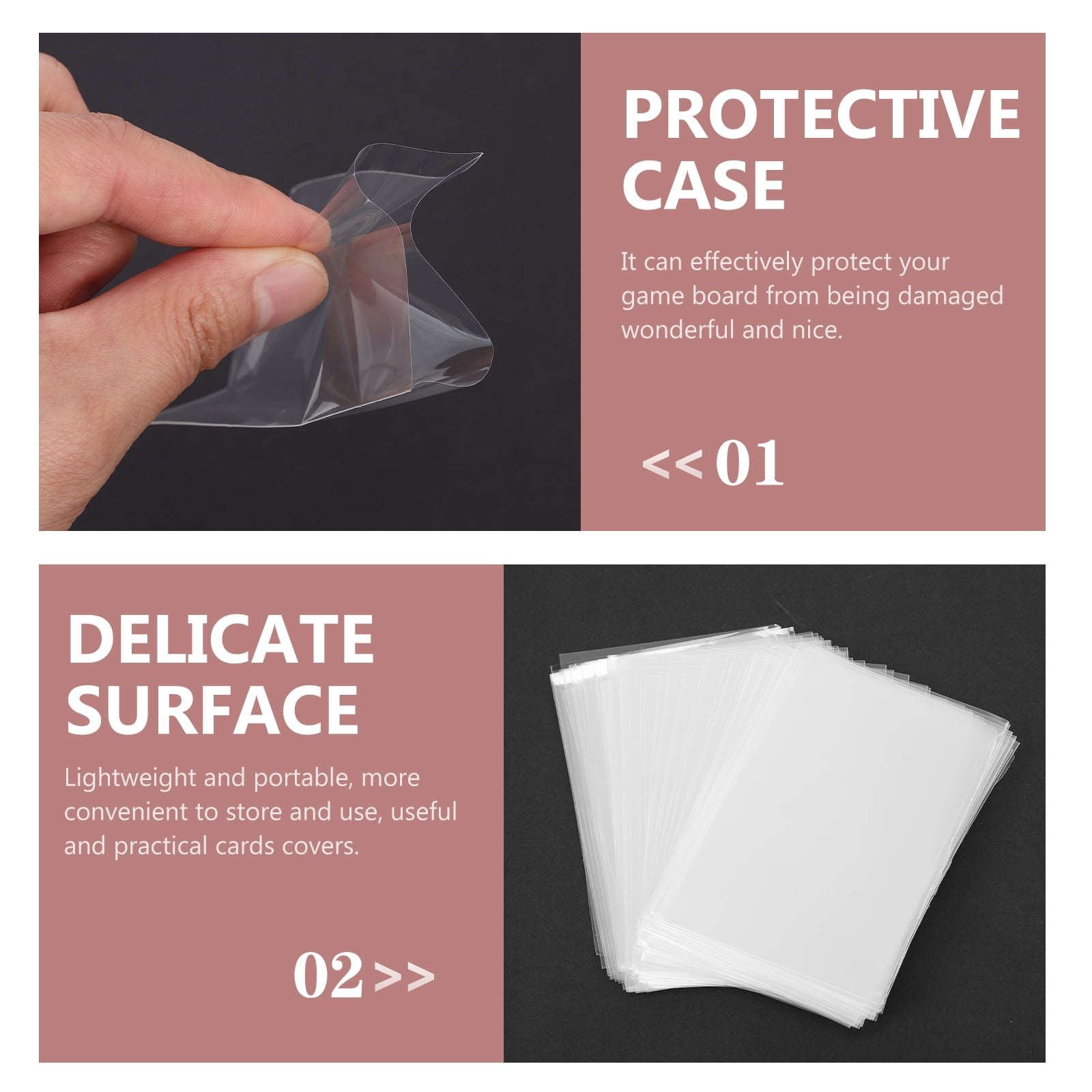 unbranded 200 pcs Trading Cards Sleeves Game Cards Protectors PVC Baseball Card Holders - Walmart.com unbranded 200 pcs Trading Cards Sleeves Game Cards Protectors PVC Baseball Card Holders - Walmart.com