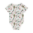 thumbnail image 5 of Balery Frog and Forest Plants Pattern Baby Climbing Clothes Infant Bodysuit Cute Infant Bodysuit Baby Romper-12 Months, 5 of 7
