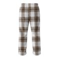 thumbnail image 5 of GrmtClth Mens Plush Warm Pajama Pants Trendy Flannel Fleece Soft Comfy Plaid Sleepwear Fall Thermal Fuzzy Pj Pants with Pockets Light Gray XXL, 5 of 6