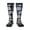 3 Black, variant on Women's Knee High Socks Police Blue Line Flag Outdoor Casual Tube Socks