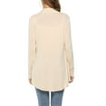 thumbnail image 3 of Argulvti Women Cardigan Solid Color Long Sleeve Knitwear with Pockets, 3 of 6