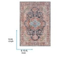 thumbnail image 3 of Livabliss Washable Rugs for Living Room, 9x12 Tahmis Traditional Navy Area Rug, Bedroom Dining Room Home Decor Stain Resistant Carpet (8'10" x 12'), 3 of 9