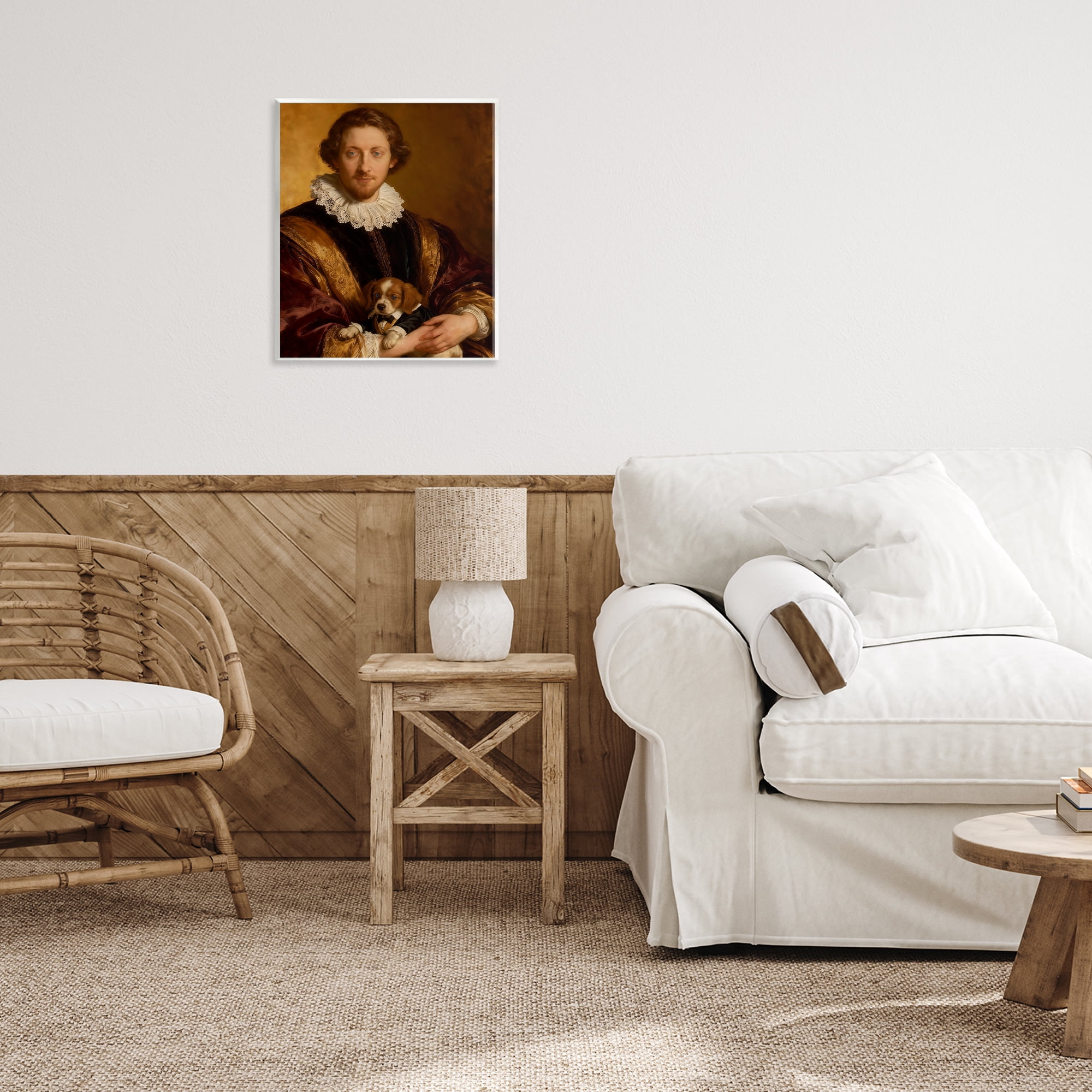 Stupell Industries Renaissance Noble with Loyal Companion Wall Plaque Art, design by CAD Designs