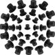 thumbnail image 1 of KAIYANG 120 piezas de mini sombreros de copa negros, sombreros de copa en miniatura, sombreros de mago de plástico para decoración de bricolaje, 1 of 5