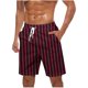 thumbnail image 1 of Mens Pantalones Cortos Cintura Elástica con Bolsillos Pantalones Cortos de Impresión de la Moda Casual, Pantalones de Playa de Cintura Elástica con Bolsillos, Poliéster, 1 of 5