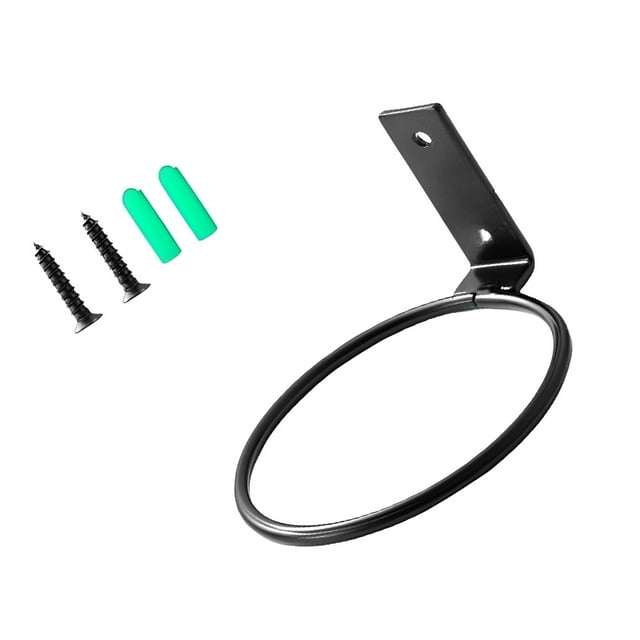 Eigraketly Anillo Soporte para colgar en la pared Gancho de metal duradero y versátil para colgar plantas Fácil instalación Jardín y Patio 5 pulgadas (115 g)